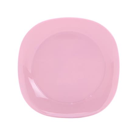 จานเมลามีนเหลี่ยม 8 นิ้ว KECH NEW WAVE สีชมพู_1