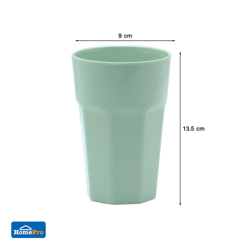 แก้วน้ำเมลามีน 500 มล. KECH NEW WAVE สีเขียว