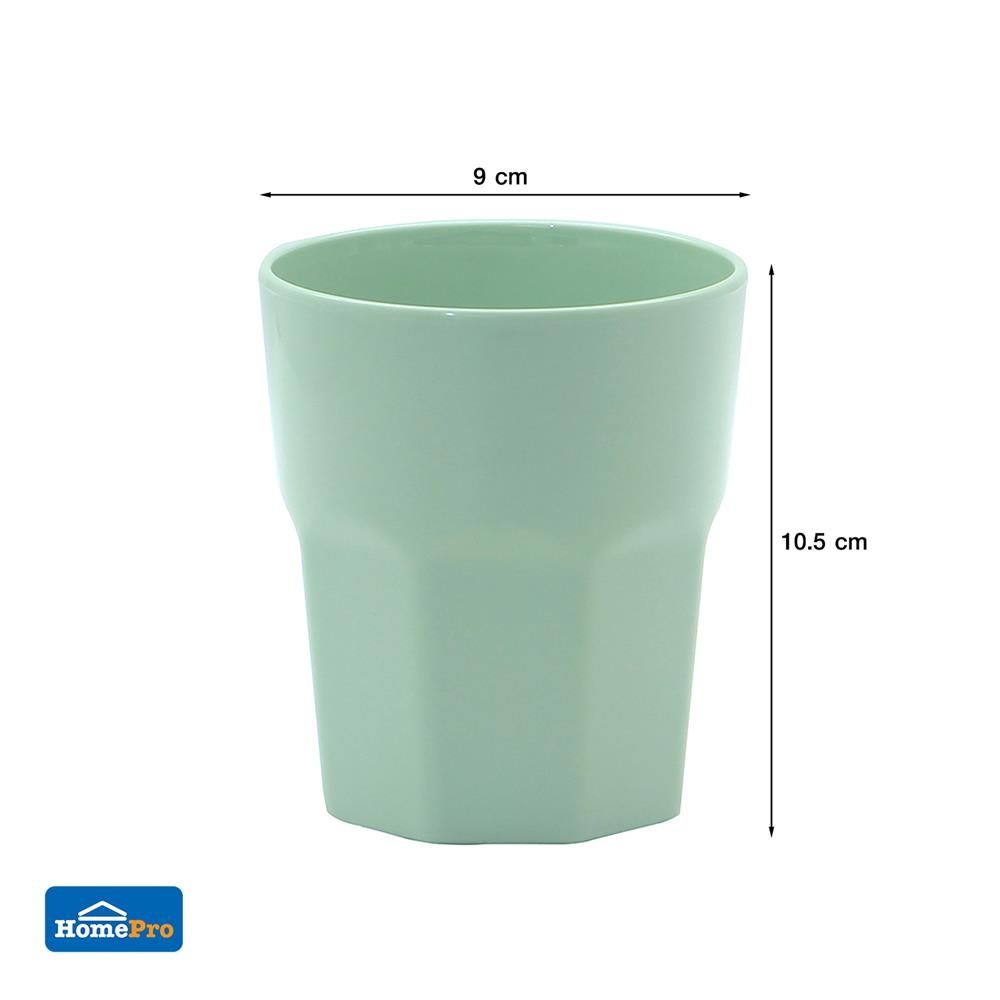 แก้วน้ำเมลามีน 400 มล. KECH NEW WAVE สีเขียว