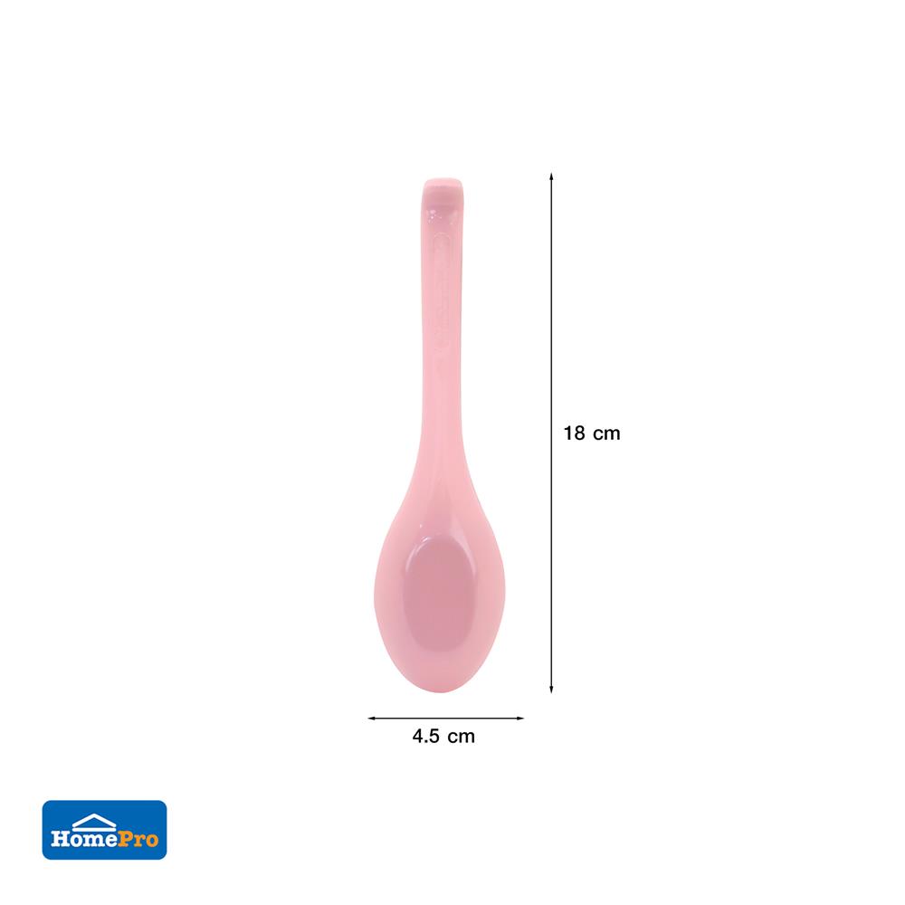 ช้อนจีนเมลามีน KECH NEW WAVE สีชมพู