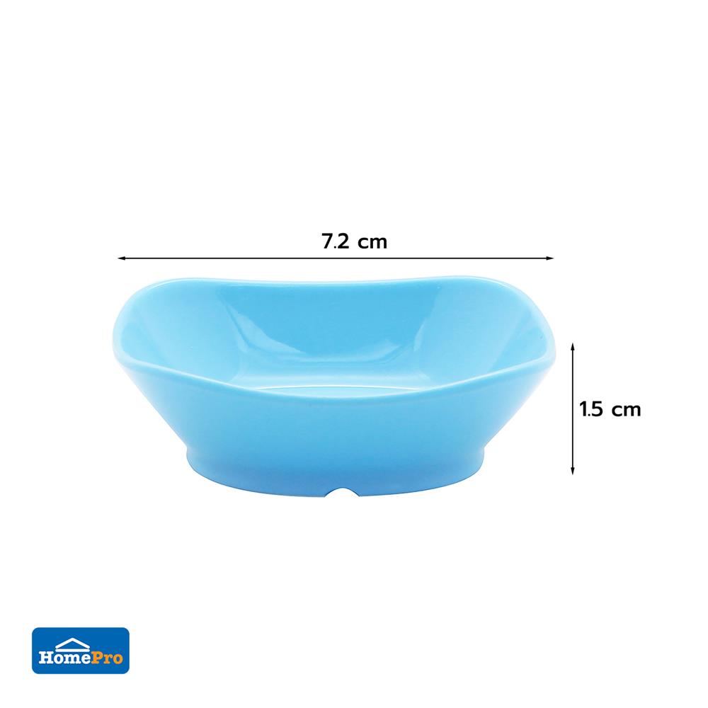 ถ้วยเมลามีนเหลี่ยม 2.75 นิ้ว KECH NEW WAVE สีฟ้า