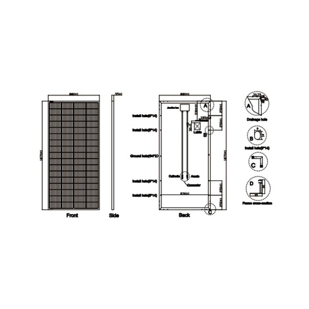 แผงโซลาร์เซลล์ 340 วัตต์ MONO FULL CELL P-TYPE OSDA