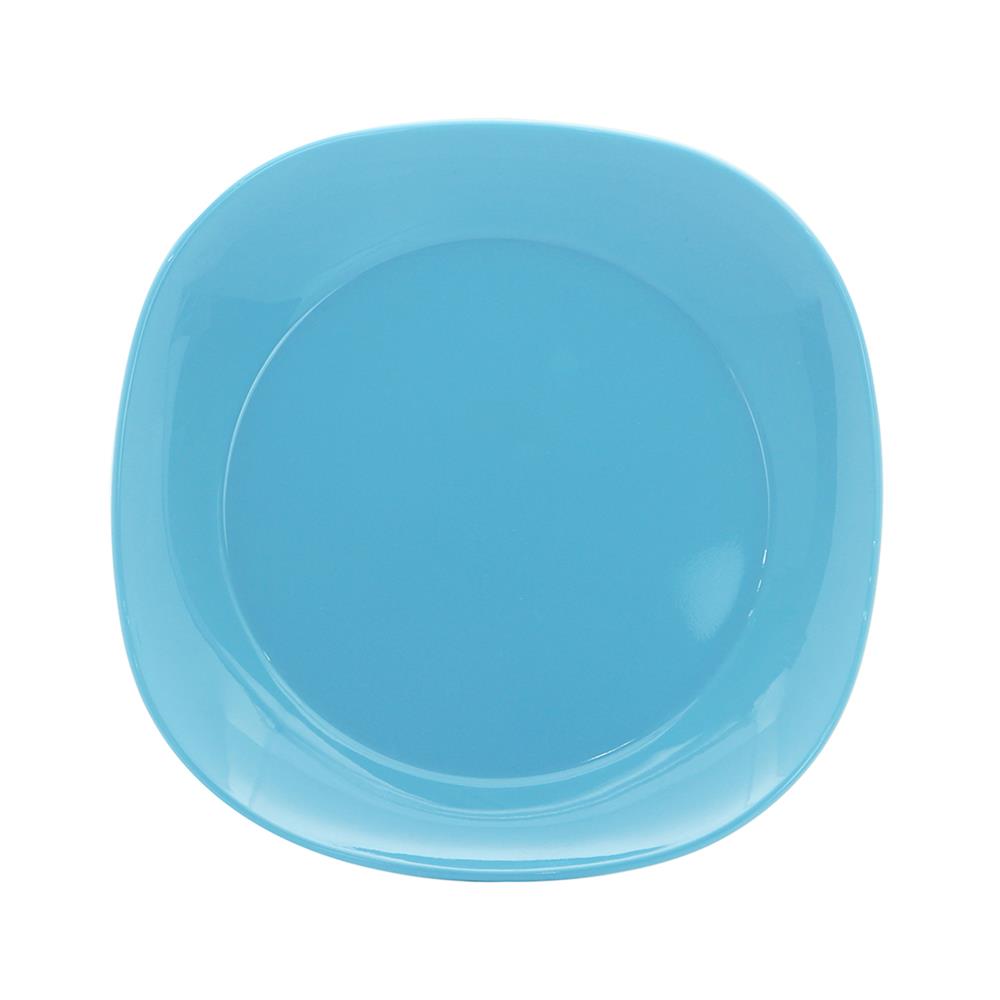 จานเมลามีนเหลี่ยม 8 นิ้ว KECH NEW WAVE สีฟ้า