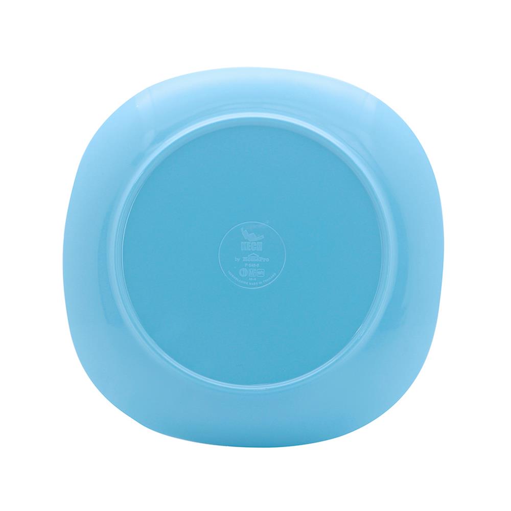 จานเมลามีนเหลี่ยม 8 นิ้ว KECH NEW WAVE สีฟ้า