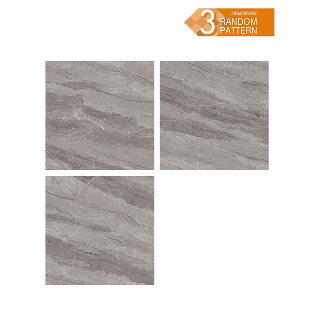 กระเบื้องพื้น 60x60 ซม. TARA เครโทส เทาเข้ม A 1.44