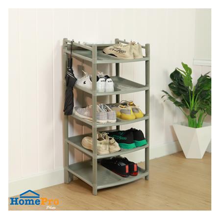ชั้นวางรองเท้า 5 ชั้น ME LIVING 51x41x99 ซม. สีเทาอ่อน_4