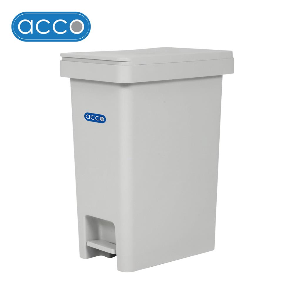 ถังขยะเหยียบเหลี่ยม ACCO LEAN 45 ลิตร สีเทา_1
