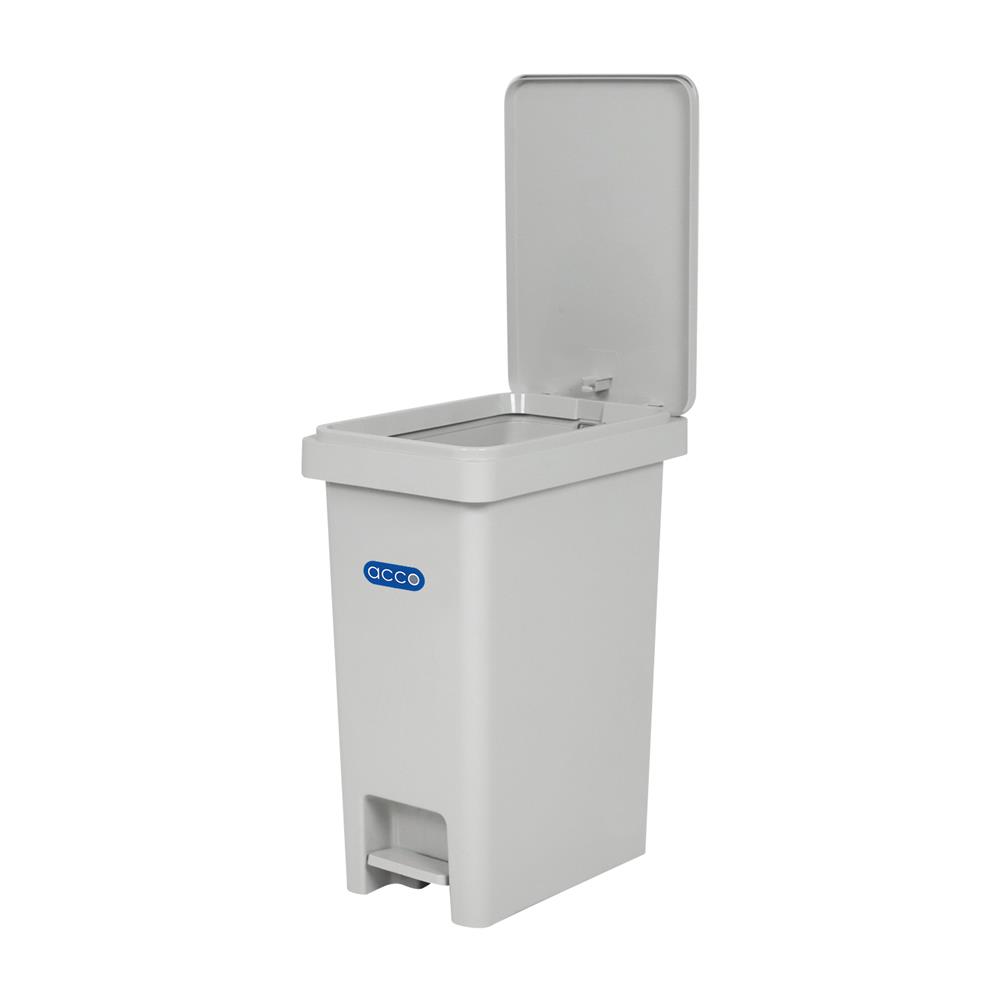 ถังขยะเหยียบเหลี่ยม ACCO LEAN 45 ลิตร สีเทา