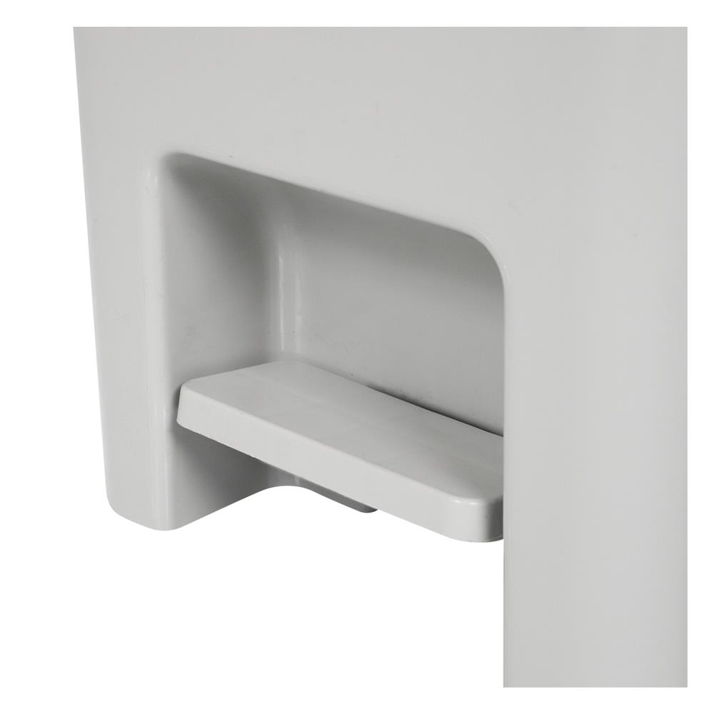 ถังขยะเหยียบเหลี่ยม ACCO LEAN 45 ลิตร สีเทา