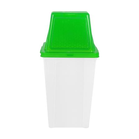 ถังขยะเหลี่ยม ฝาสวิง ACCO 60 ลิตร สีเขียวใส_2