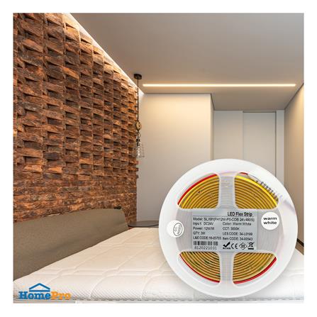 ไฟเส้น LED L&E 12 วัตต์ IP20 3 เมตร WARM WHITE_4