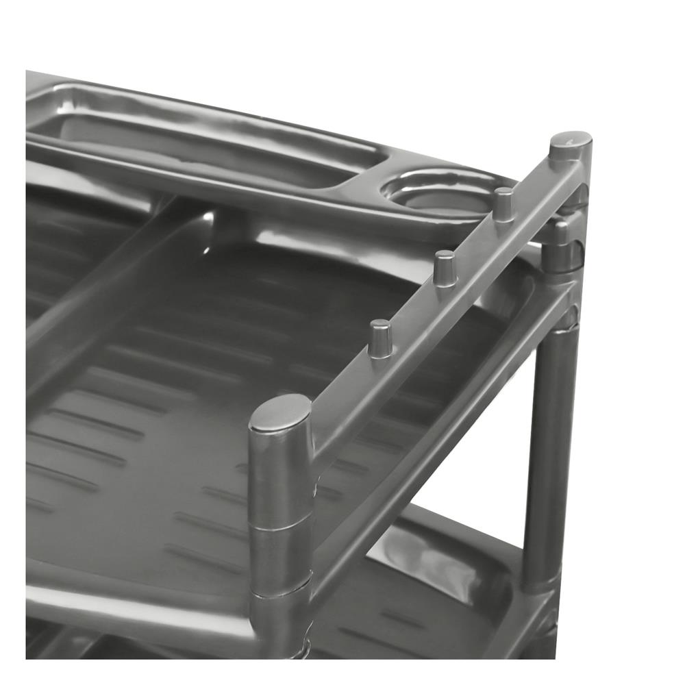 ชั้นวางรองเท้า 4 ชั้น ME LIVING 51x41x80 ซม. สีเทาอ่อน