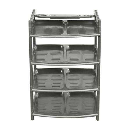 ชั้นวางรองเท้า 4 ชั้น ME LIVING 51x41x80 ซม. สีเทาอ่อน_2