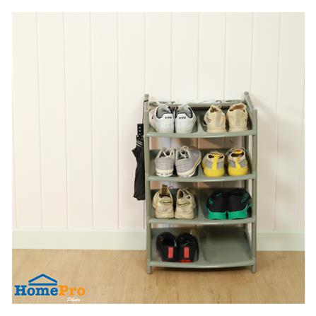 ชั้นวางรองเท้า 4 ชั้น ME LIVING 51x41x80 ซม. สีเทาอ่อน_4