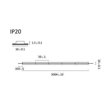 ไฟเส้น LED L&E 12 วัตต์ IP20 2 เมตร WARM WHITE_5
