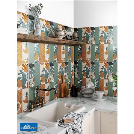 กระเบื้องผนัง 10x16 นิ้ว COTTO แทนเจอรีน เดคโค่ มิกซ์คัลเลอร์ (HYG) PM 1 ตร.ม._2