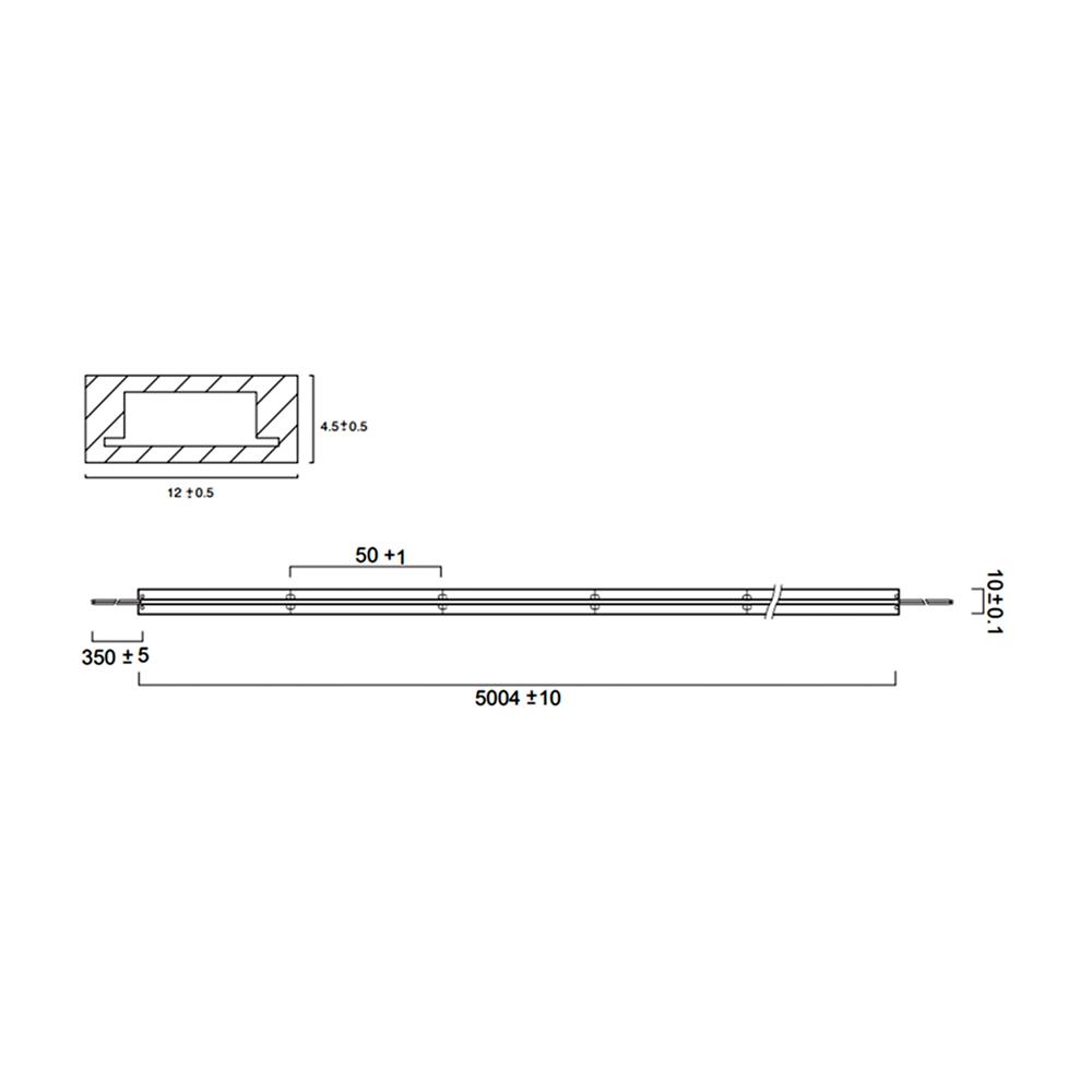 ไฟเส้น LED L&E 12 วัตต์ IP65 5 เมตร WARM WHITE