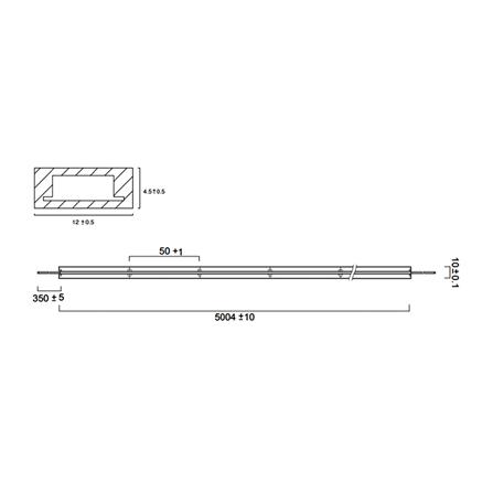 ไฟเส้น LED L&E 12 วัตต์ IP65 2 เมตร WARM WHITE_5