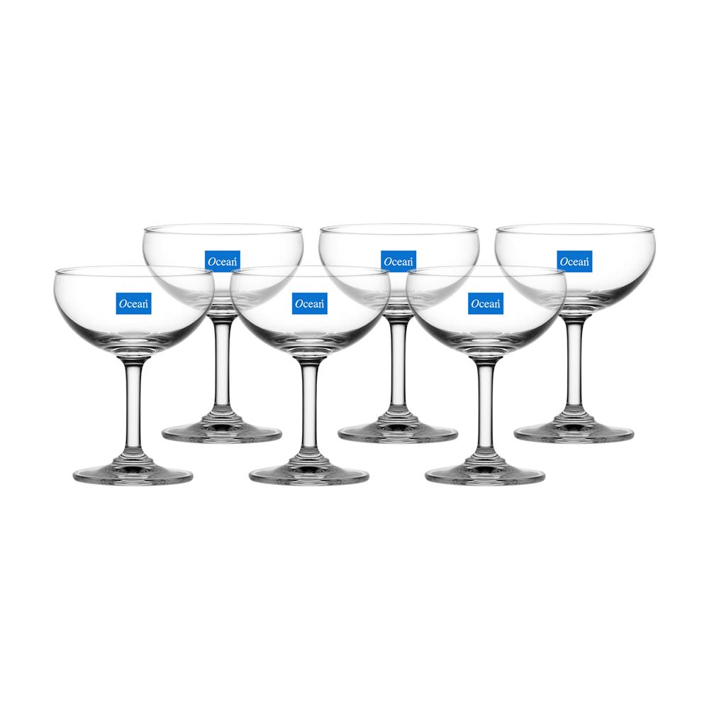 แก้วก้าน 200 มล. OCEAN GLASS CLASSIC SAUCER CHAMP แพ็ก 6 ใบ