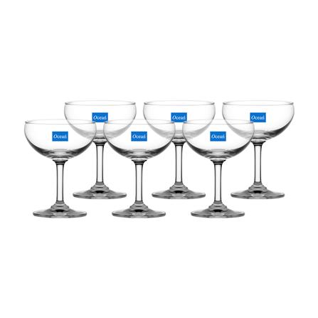 แก้วก้าน 200 มล. OCEAN GLASS CLASSIC SAUCER CHAMP แพ็ก 6 ใบ