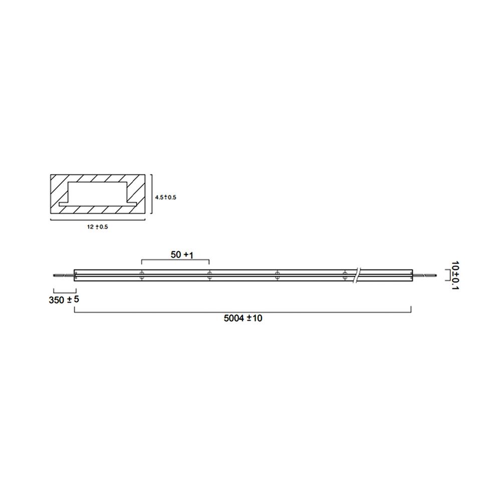 ไฟเส้น LED L&E 12 วัตต์ IP65 3 เมตร WARM WHITE