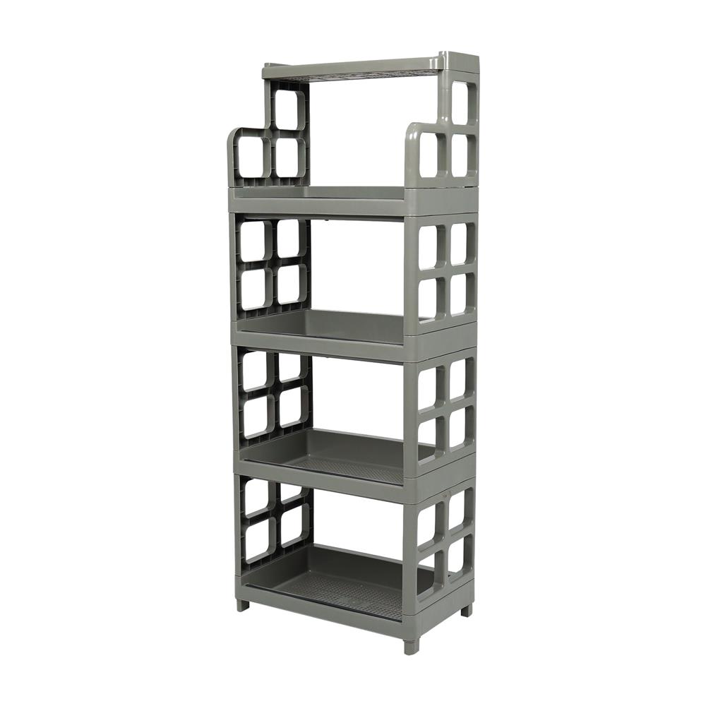 ชั้นวางของ 5 ชั้น ME LIVING 48X30X125 ซม. สีเทาอ่อน_1