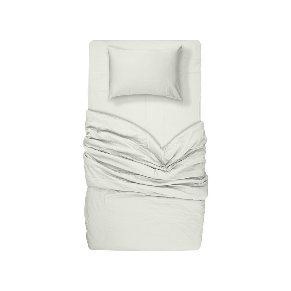 ชุดผ้าปูที่นอน 3.5 ฟุต 4 ชิ้น BENEATH OFF WHITE สีขาว