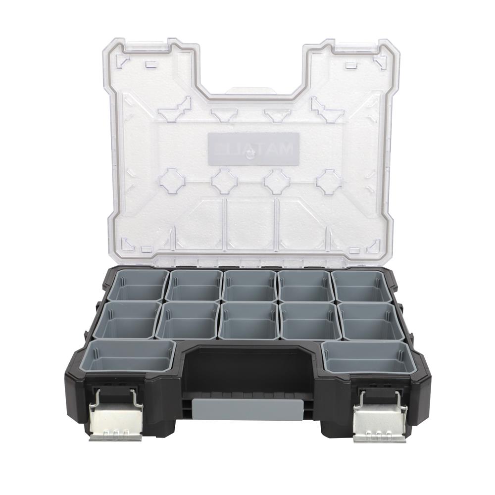 กล่องเครื่องมือ DIY MATALL HL3086-E 12 ช่อง สีเทา