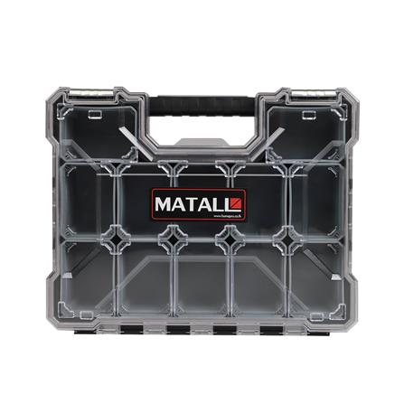 กล่องเครื่องมือ DIY MATALL HL3086-E 12 ช่อง สีเทา