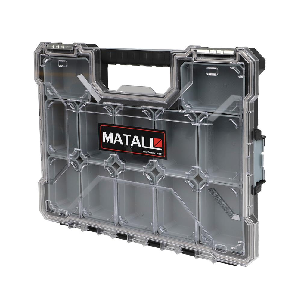 กล่องเครื่องมือ DIY MATALL HL-3086-F 12 ช่อง สีเทา