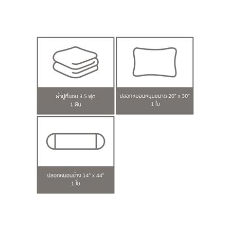 ชุดผ้าปูที่นอน 3.5 ฟุต 3 ชิ้น SATIN PLUS PRINT LK033_5