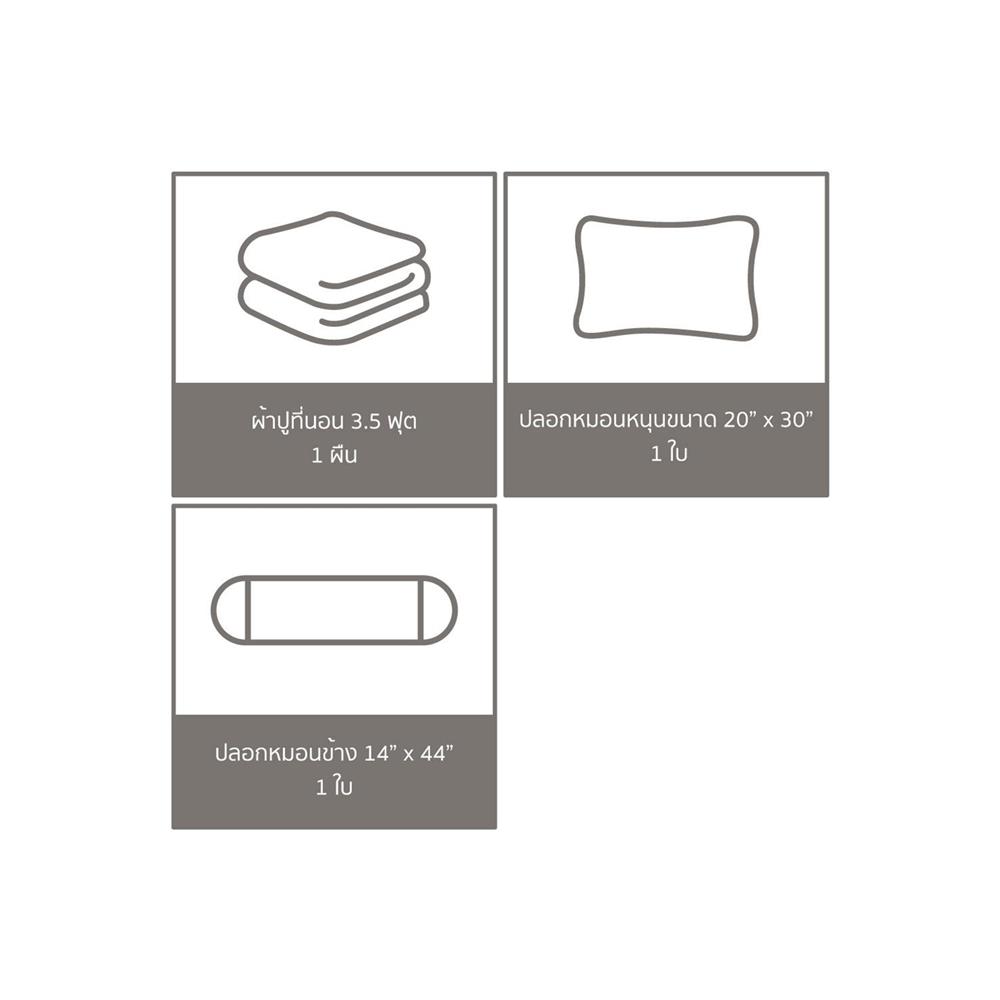 ชุดผ้าปูที่นอน 3.5 ฟุต 3 ชิ้น SATIN PLUS PRINT PP020