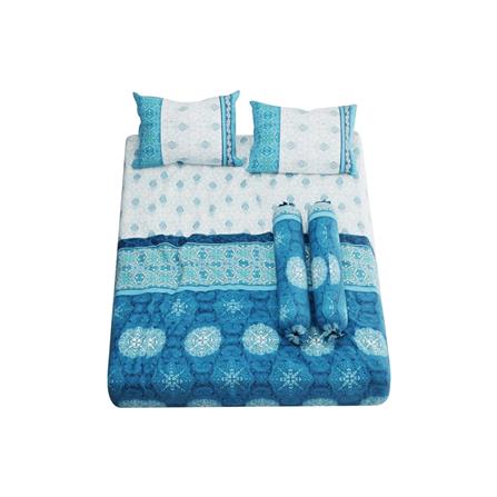 ชุดผ้าปูที่นอน 6 ฟุต 5 ชิ้น SATIN PLUS PRINT PP020_2