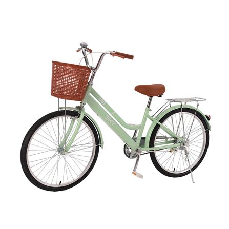 จักรยานแม่บ้าน 24 นิ้ว JOY BICYCLE SKY สีเขียว_3