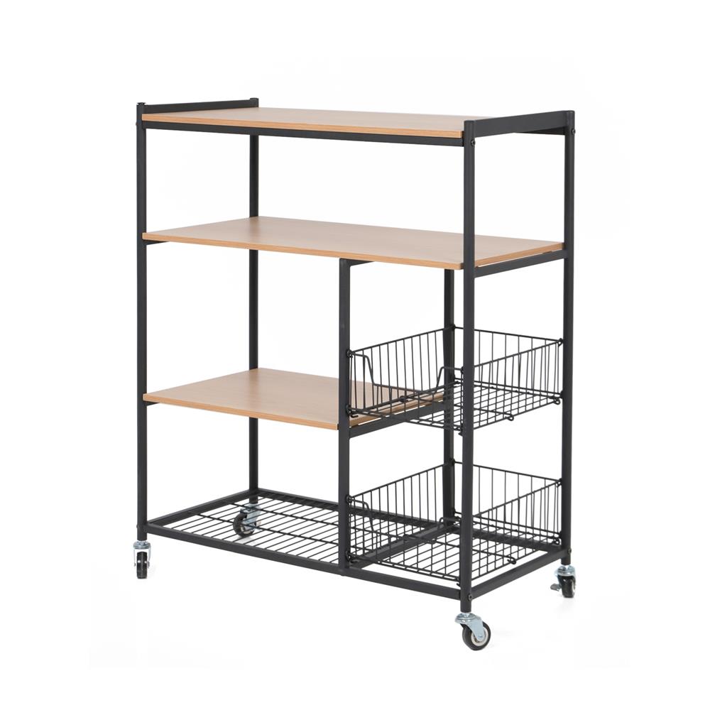 ชั้นวางของโล่ง 4 ชั้น FURDINI BARNEY TF023 สี HONEY OAK_0