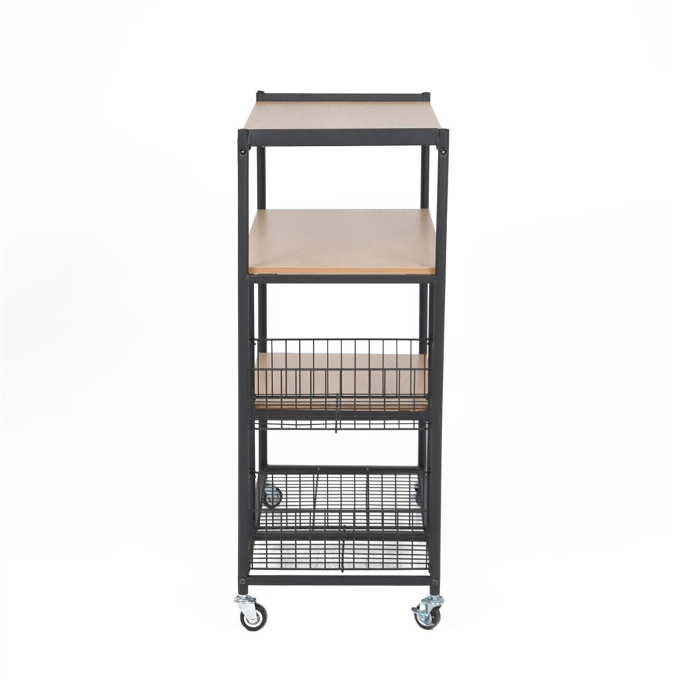 ชั้นวางของโล่ง 4 ชั้น FURDINI BARNEY TF023 สี HONEY OAK