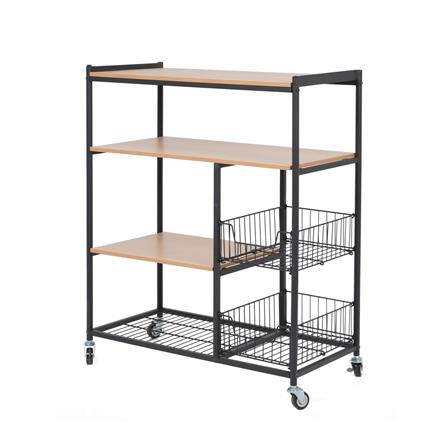 ชั้นวางของโล่ง 4 ชั้น FURDINI BARNEY TF023 สี HONEY OAK_1