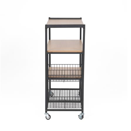 ชั้นวางของโล่ง 4 ชั้น FURDINI BARNEY TF023 สี HONEY OAK_5