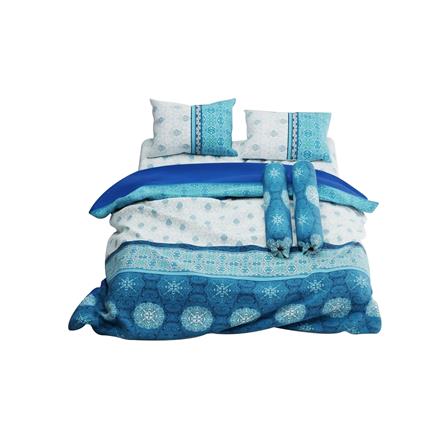 ชุดผ้าปูที่นอน 6 ฟุต 6 ชิ้น SATIN PLUS PRINT PP020_2