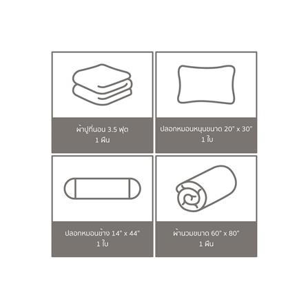 ชุดผ้าปูที่นอน 3.5 ฟุต 4 ชิ้น SATIN PLUS PRINT LK030_5