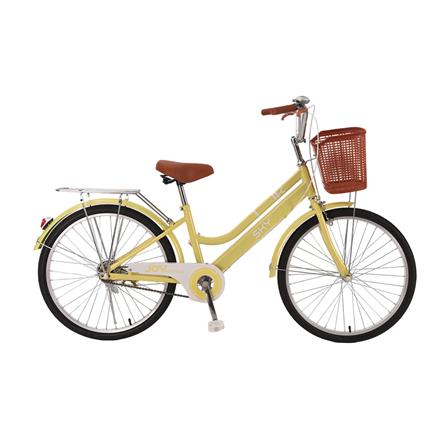 จักรยานแม่บ้าน 24 นิ้ว JOY BICYCLE SKY สีครีม