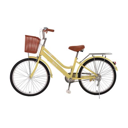 จักรยานแม่บ้าน 24 นิ้ว JOY BICYCLE SKY สีครีม_1