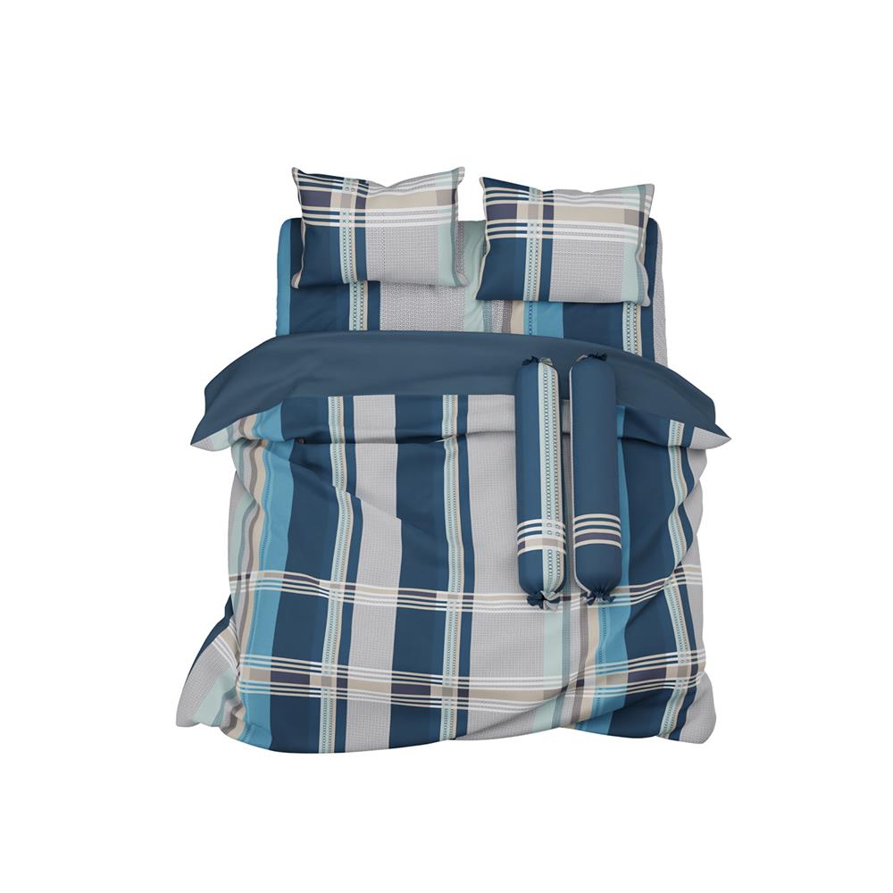 ชุดผ้าปูที่นอน 6 ฟุต 6 ชิ้น SATIN PLUS PRINT PP022