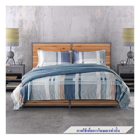 ชุดผ้าปูที่นอน 6 ฟุต 6 ชิ้น SATIN PLUS PRINT PP022