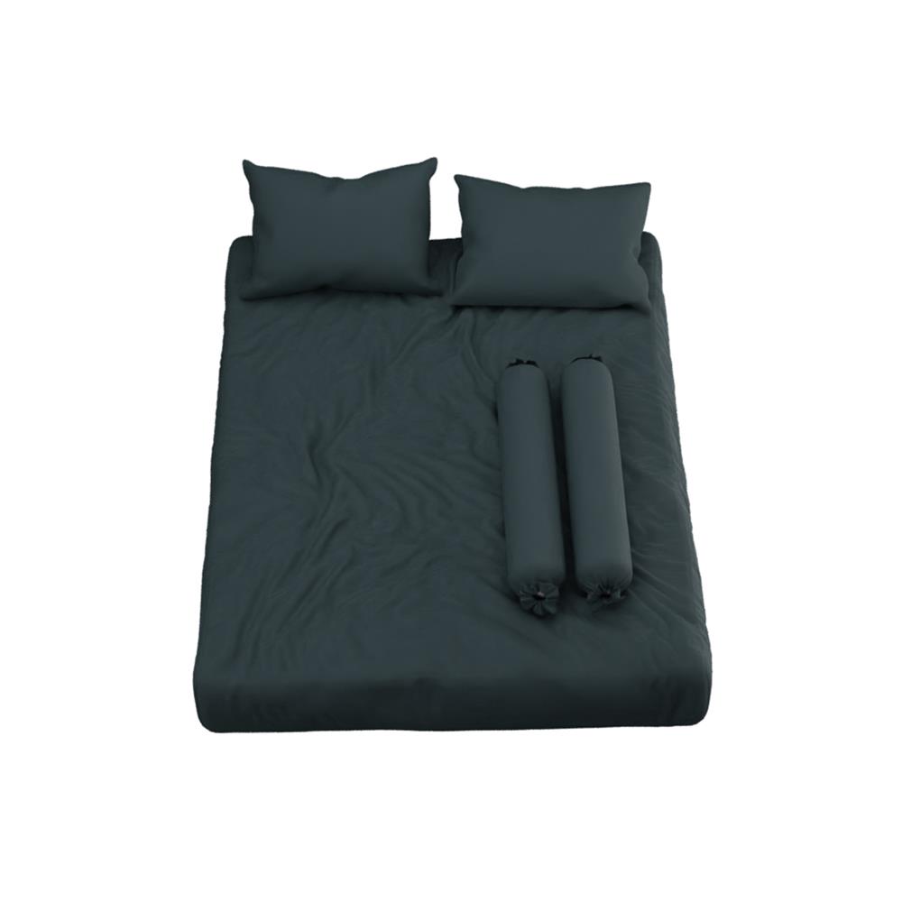 ผ้าปูที่นอน 5 ฟุต 5 ชิ้น SATIN PLUS SOLID PS019