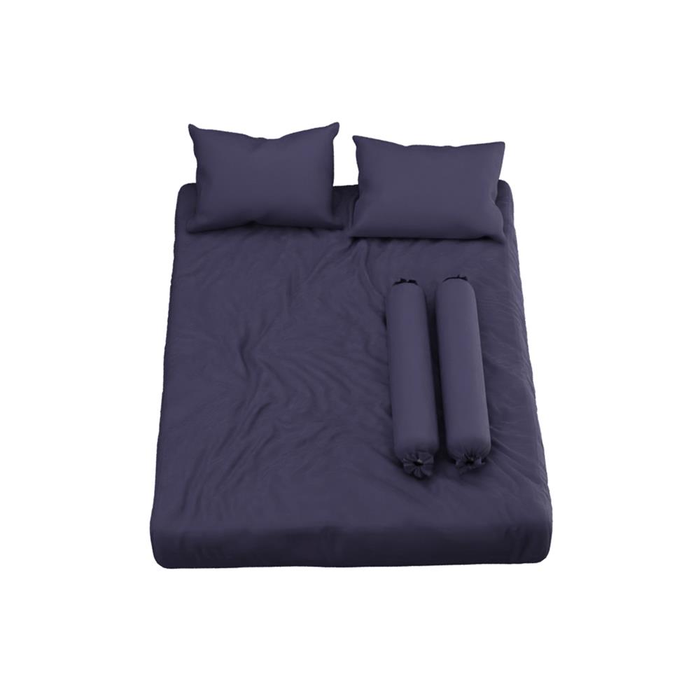 ชุดผ้าปูที่นอน 6 ฟุต 5 ชิ้น SATIN PLUS SOLID  PS017