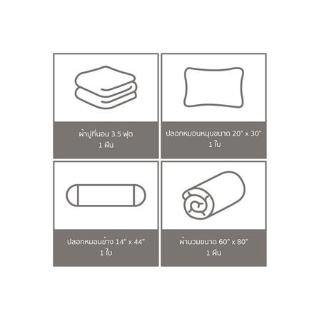 ชุดผ้าปูที่นอน 3.5 ฟุต 4 ชิ้น SATIN PLUS PRINT PP020_5