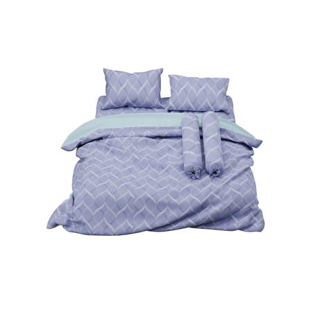 ชุดผ้าปูที่นอน 6 ฟุต 6 ชิ้น SATIN PLUS PRINT LK033_1