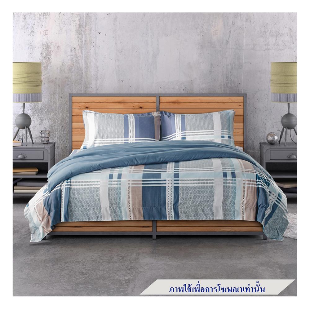 ชุดผ้าปูที่นอน 6 ฟุต 5 ชิ้น SATIN PLUS PRINT PP022