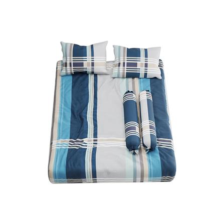 ชุดผ้าปูที่นอน 6 ฟุต 5 ชิ้น SATIN PLUS PRINT PP022_1